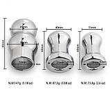 Анальна пробка, порожниста тунельна Plug Medium Hollow алюмінієвий сплав, фото 2