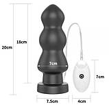 Анальний вібростимулятор, анальний масажер Lovetoy King Sized 7.8 дюймів, фото 2
