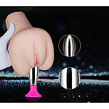 Анальна пробка, металева вставка Lovetoy Premimum Combined 9 см, фото 3