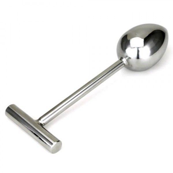 Пробка для анала, плаг анальний SilverSteel 17 см діаметр 4 см, фото 1