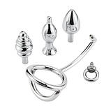 Анальна заглушка, плаг для ануса Multi Purpose з неіржавкої сталі, фото 3