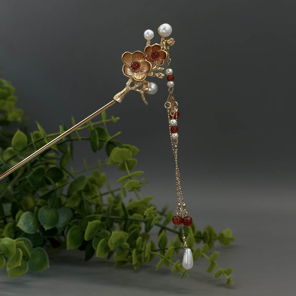 Металева шпилька для волосся «Вогняне свято», фото 1