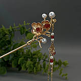 Металева шпилька для волосся «Вогняне свято», фото 2