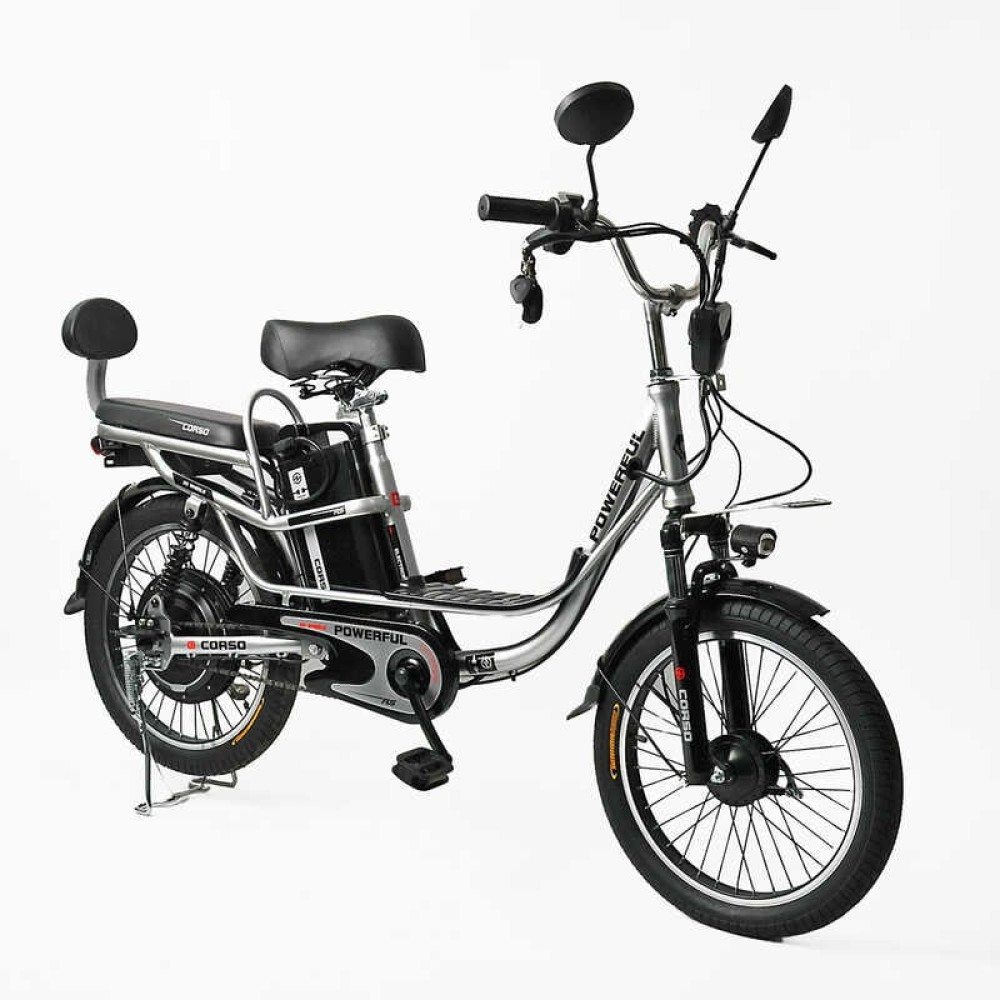 Електровелосипед Corso Powerfull PF-40179 500W 48V 13Ah 20" з PAS системою та LED фарою, фото 1