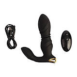 Анальний вібростимулятор, анальний стимулятор Beast in Black Renegade, 8 режимів, фото 2
