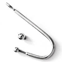 Анальний гак, шибарі гак з медичної сталі з двома знімними кулями