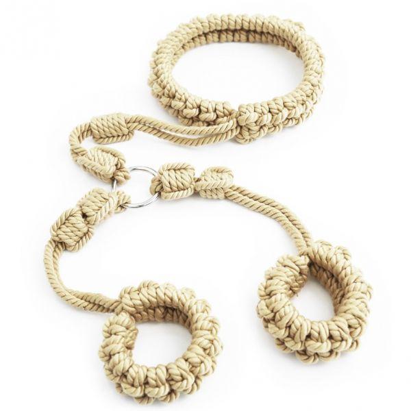 Бондажний комплект, Rope Restraint Series з мотузки для рук і шиї