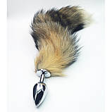 Анальна затичка, корок для ануса MetalFox 8 см, фото 3