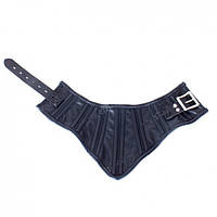 Нашийник, фіксатор шиї Noble Collar шкіряний з металевим кільцем