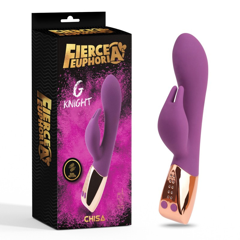 Подвійний вібратор, вібро стимулятор Chisa Fierce Euphoria G Knight 5 функцій вібрації