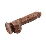 Вібростимулятор ділдо, імітатор члена з вібрацією Alexander Lee 10 Vibrating Dildo багатошвидкісна вібрація, фото 3