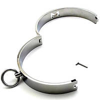 Білий нашийник, чоловічий фіксатор [Brand] металеве кільце, 12 см