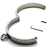 Металевий нашийник, прикраса на шию BDSM 12 см діаметр, медична сталь