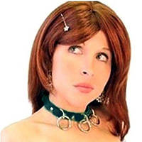 Нашийник, прикраси на шию BDSM з трьома металевими кільцями