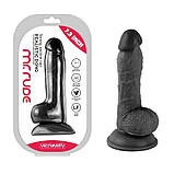 Дилдо, самотик для жінок Vscnovelty Realistic Dong Black 7.3 дюйма, фото 2