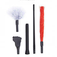 Плеті, батоги Multiple Usage Removable Whip Red 4 насадки