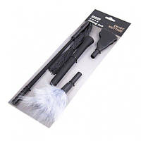 Плеть, кнут зі знімними батонами Inkan екокожа чорний