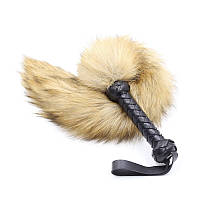 Плеті, батіг Fox Tail Whips з хутряним хвостом і шкіряною ручкою
