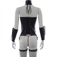 Костюм Королеви, жіночий Fetish Dress з корсетом та наручниками