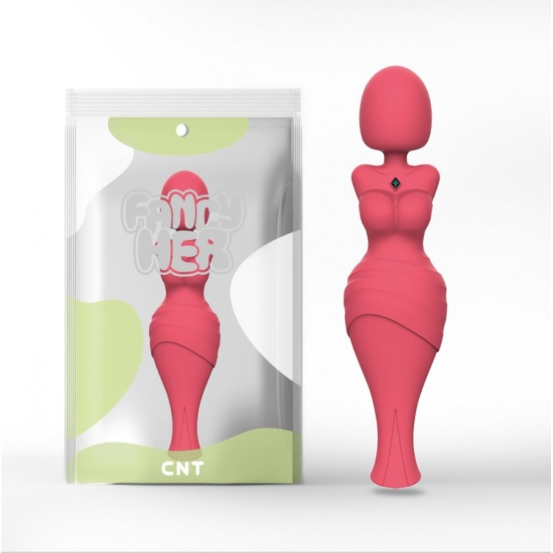 Вібратор, віброіграшка Venus De Milo Red 10 режимів вібрації та всмоктування