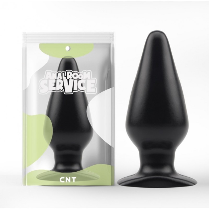 Велика анальна пробка, анальний корок Anal Starter M Black 14 см, 6 см