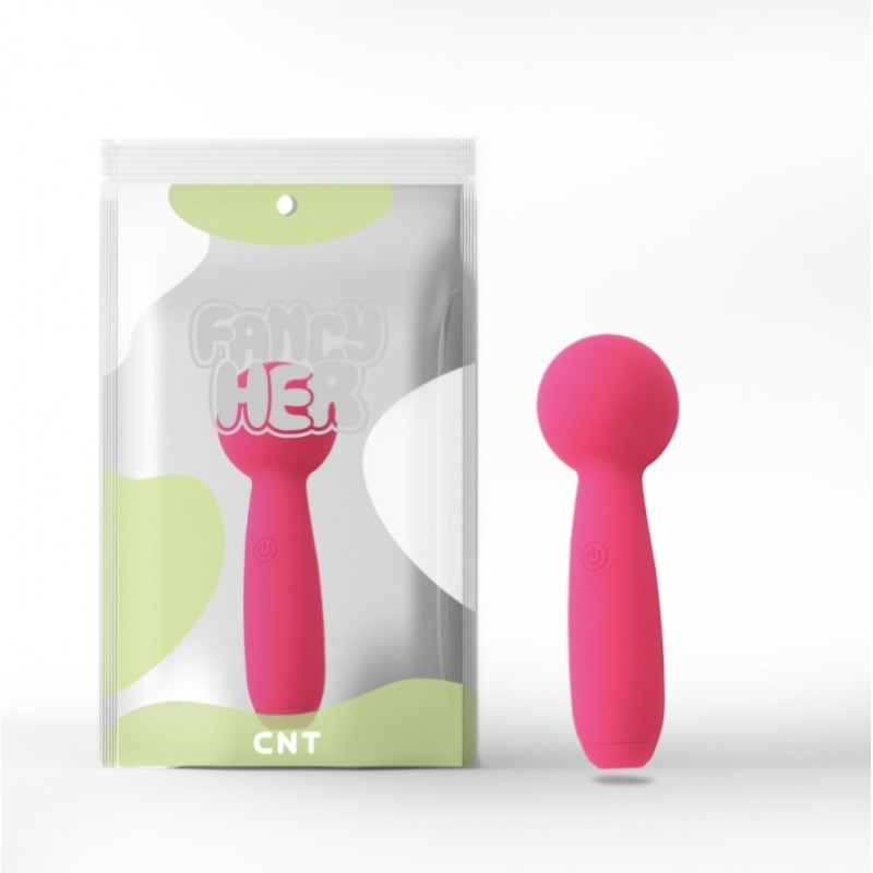 Силіконовий вібростимулятор, кліторальний масажер Pleasure Wand Rose, 12 см, 10 функцій