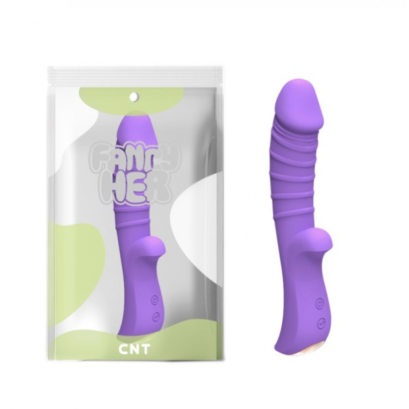 Вібратор, вібростимулятор Sparkle G Purple 10 режимів, подвійний двигун