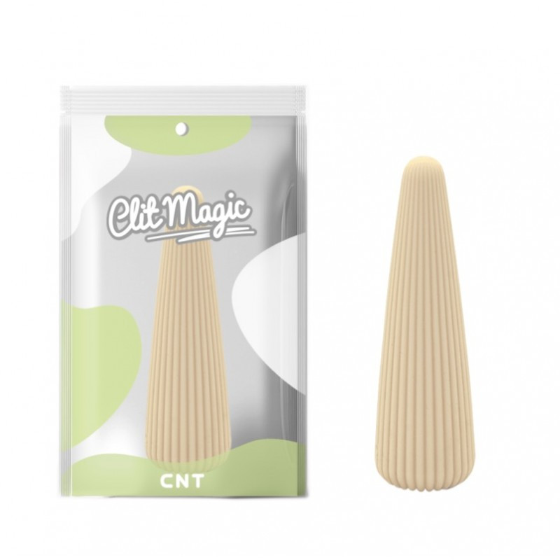 Вібростимулятор, вібростимулятор кліторальний 3D Design Cone White силіконовий