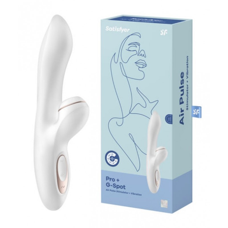 Вагінальний вібростимулятор, вібро член Satisfyer Pro G-Spot Rabbit 2020 Edition, хвиля тиску та вібрації, фото 1