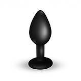 Корок стимуляції ануса, втулка анальна Snow Fox світна силіконова з хвостом, фото 3