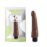 Вібратор для дівчат, вібро фалоімітатор Frisky Vibe Brown 23 см, фото 2