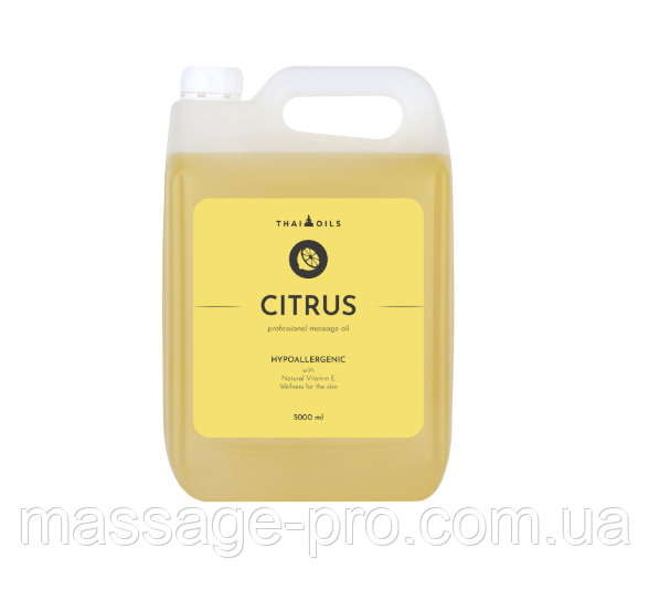 Масажна олія Thai Oils Citrus 5000 мл Масажна олія для апаратного масажу