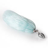 Світний анальний корок, анальна вилка Fire Fox Max Green 3-частотне світло, фото 3