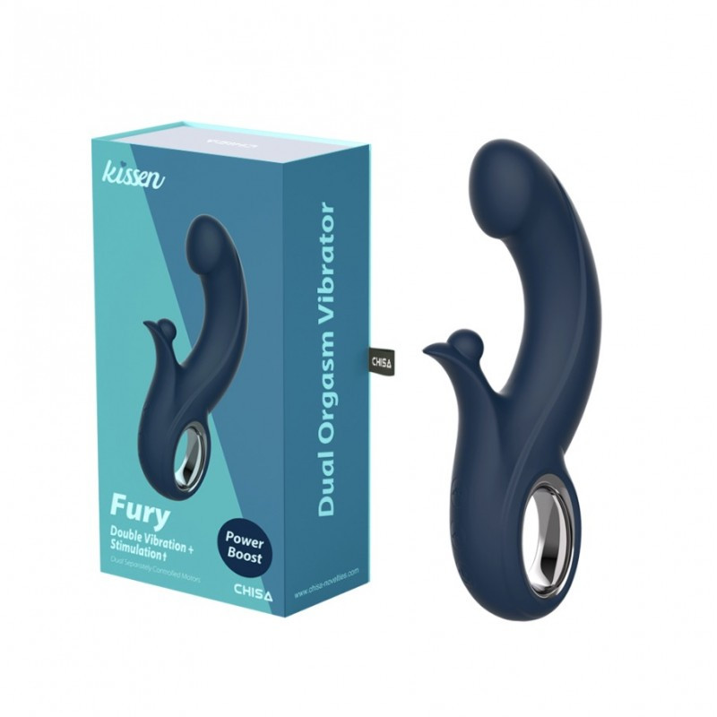 Вібратор, вібростимулятор Chisa Dual Orgasm Vibrator Kissen Fury 10 режимів вібрації