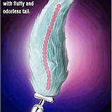 Затичка для анала, плаг анальний Lan Fox Max Green з пишним хвостом, фото 2