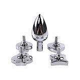 Анальна пробка, металева анальна корок Poker Style з набором змінних наконечників, фото 3