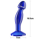 Затичка для анала, плаг анальний Lovetoy Flawless Clear Prostate Plug 6.5 дюймів, фото 2