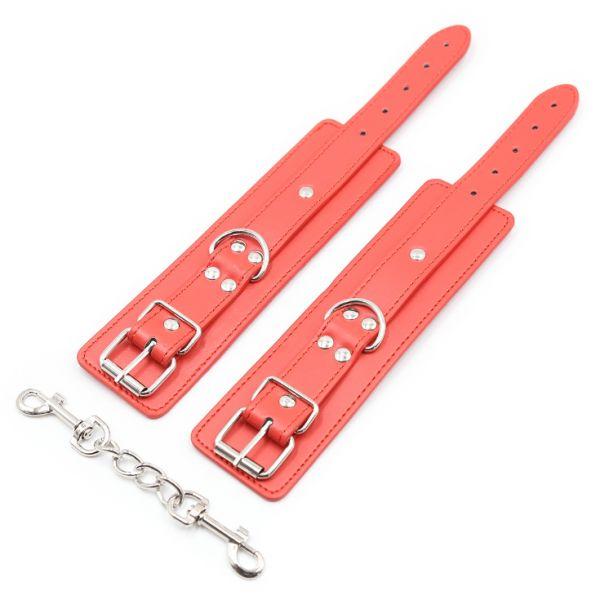 Наножники, фіксатори Multi-Studded Shackles з екошкіри 29 см, фото 1