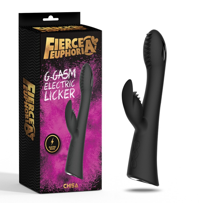 Вібратор, вібростимулятор G-gasm Electric Licker Чорний, 7 режимів вібрації