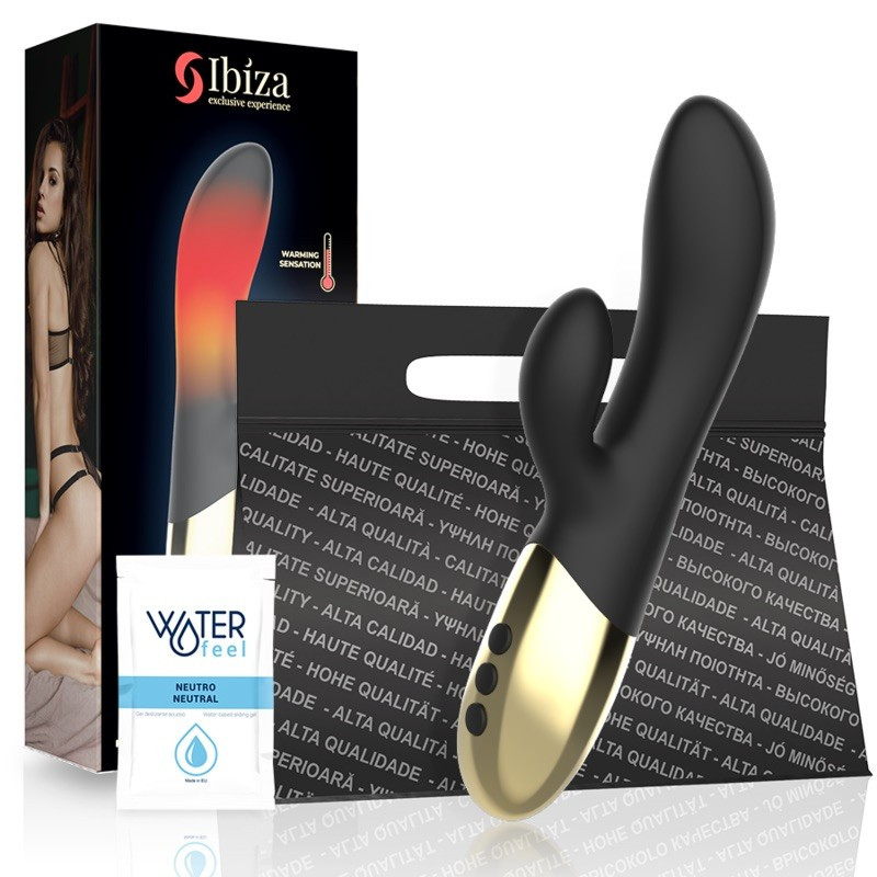 Вібратор нагрівний, вібромасажер Ibiza Heating Rabbit 10 частот вібрації
