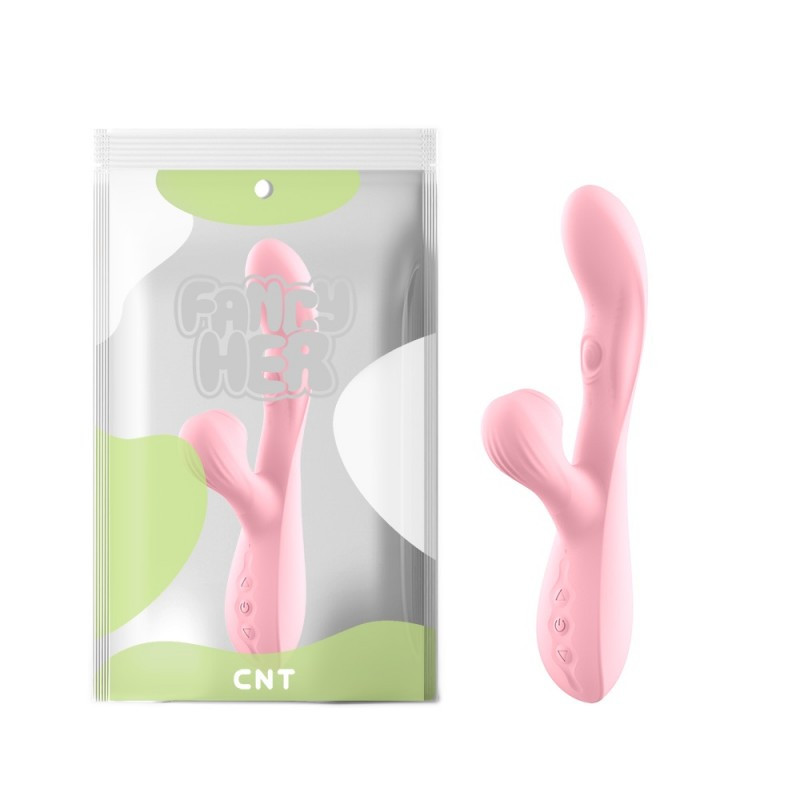 Вібратор, вібростимулятор Triple Fantasy Vibe Pink 23 см