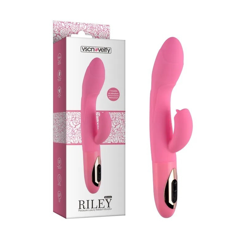 Вібратор, вібро стимулятор Pleasure Luxury Rabbit Vibrator Riley з подвійною стимуляцією