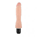 Вібро самотик, дилдо з вібрацією Extreme, Soft Realistic Dildo Vscnovelty TPE 8.9 дюймів, фото 4