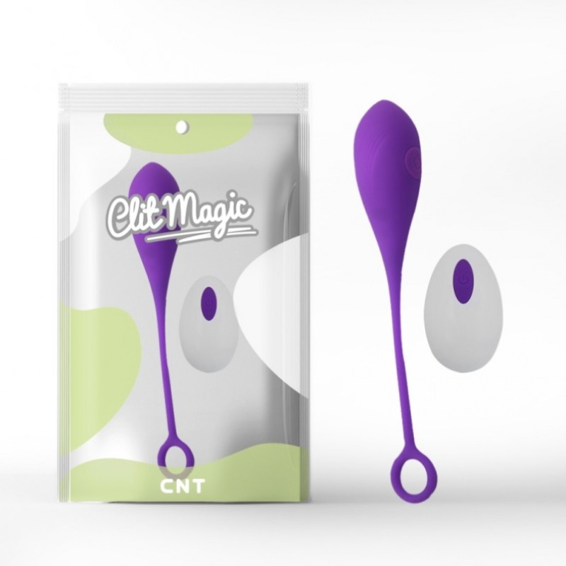 Вібростимулятор, вібропуля Basic Bullet Vibrator Purple з хвостом