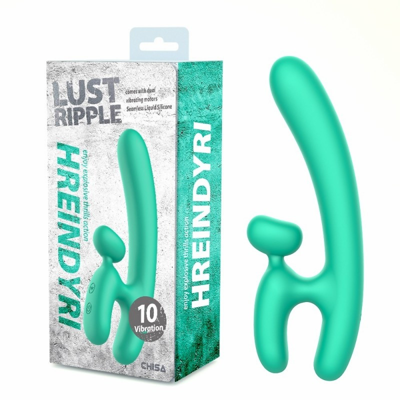 Вібратор, вібромасажер Lust Ripple Hreindyri силіконовий, зелений