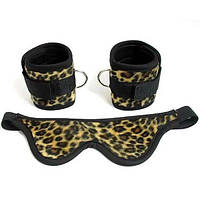 Набір фіксаторів, комплект новачка Leopard, екокожа, 2 шт