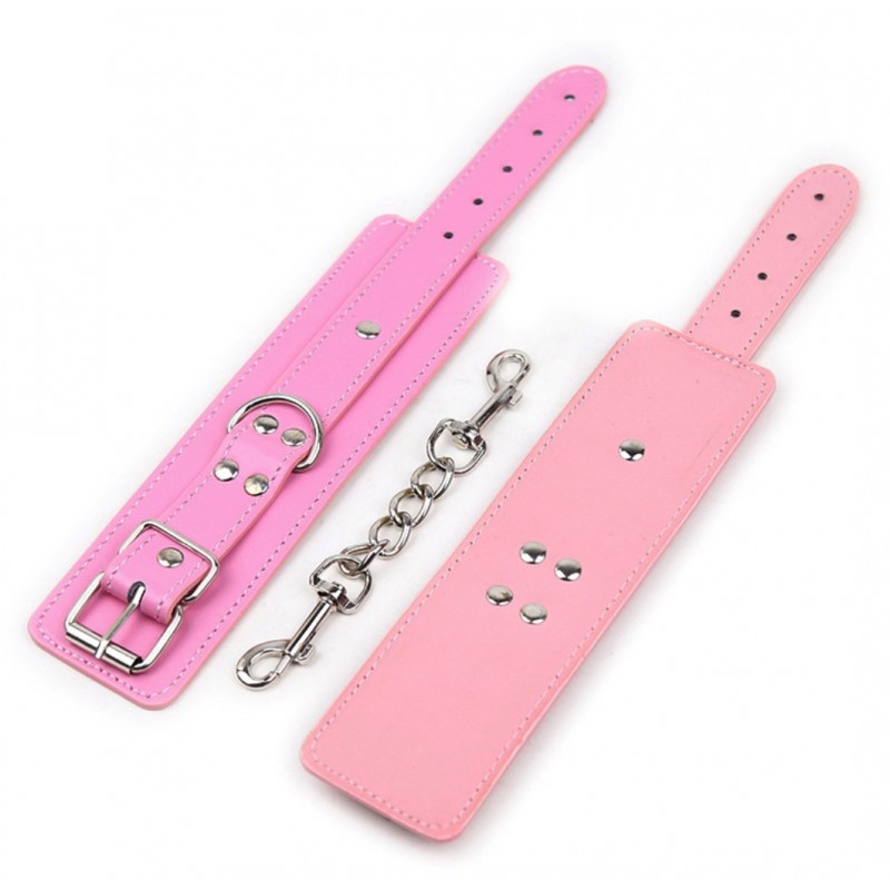 Наножники, фіксатори для ніг Multi-Studded Shackles з екошкіри 29 см, фото 1