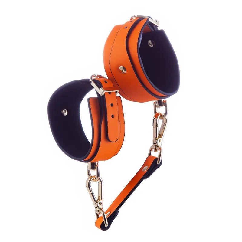Наножники, фіксатори для ніг Glow in the Dark Leather Ankle Cuffs Dream Toys Radiant, м'яка підкладка, регульовані, фото 1