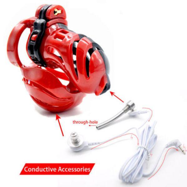 Електростимулятор, електро секс New 3D Design Male Polyethylene Chastity, фото 1
