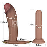 Страпон, пристібний фалоімітатор Lovetoy Ingen 10 Enhanced L/XL/2XL з реалістичним дизайном, фото 3